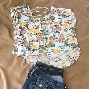 Cute floral crop top